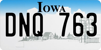 IA license plate DNQ763