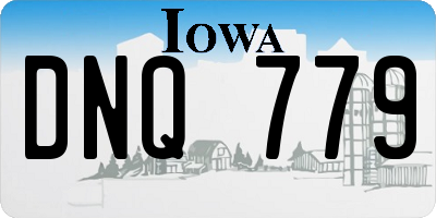 IA license plate DNQ779