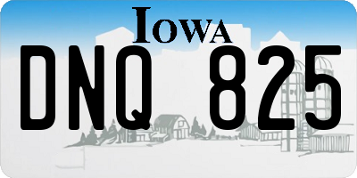 IA license plate DNQ825