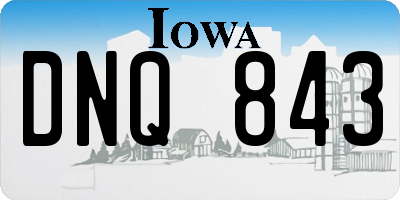 IA license plate DNQ843