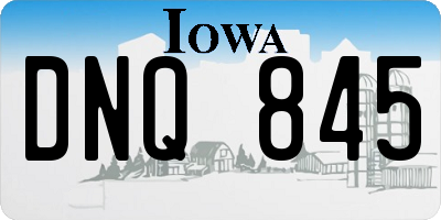 IA license plate DNQ845