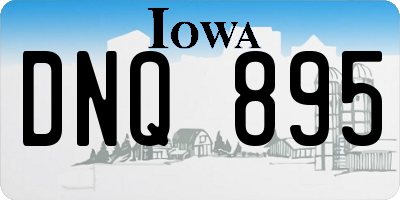 IA license plate DNQ895