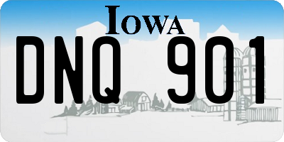 IA license plate DNQ901