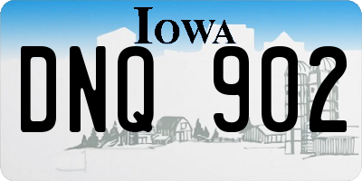 IA license plate DNQ902