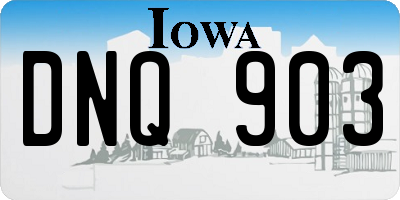IA license plate DNQ903