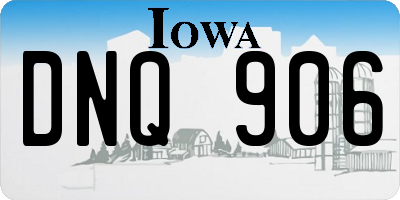 IA license plate DNQ906