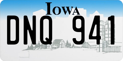 IA license plate DNQ941