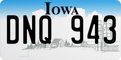 IA license plate DNQ943