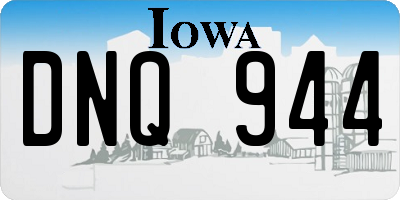 IA license plate DNQ944
