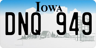 IA license plate DNQ949