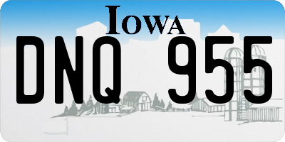 IA license plate DNQ955