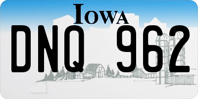 IA license plate DNQ962