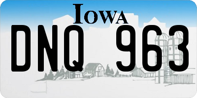 IA license plate DNQ963