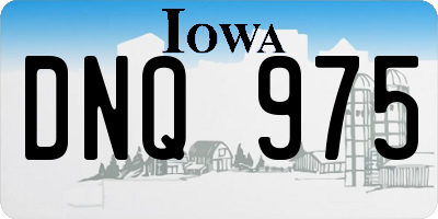 IA license plate DNQ975