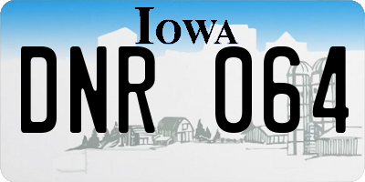 IA license plate DNR064