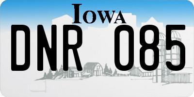 IA license plate DNR085