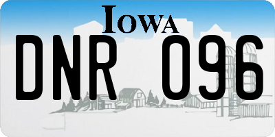 IA license plate DNR096