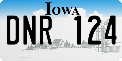 IA license plate DNR124