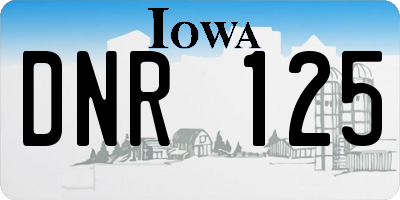 IA license plate DNR125