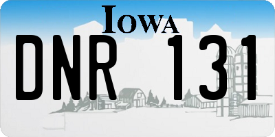 IA license plate DNR131