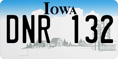 IA license plate DNR132