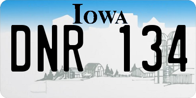 IA license plate DNR134