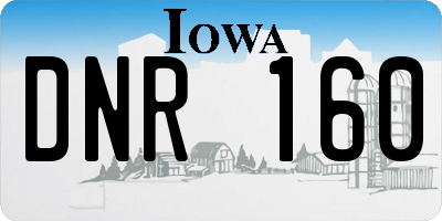 IA license plate DNR160
