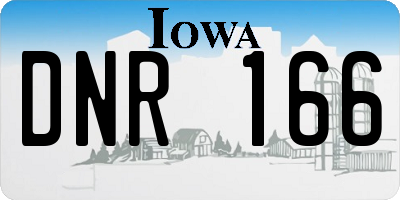 IA license plate DNR166
