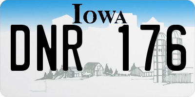 IA license plate DNR176