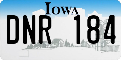 IA license plate DNR184