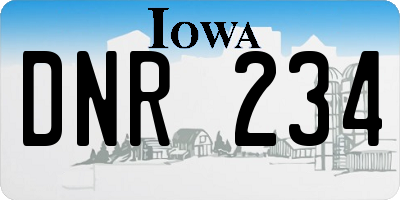 IA license plate DNR234