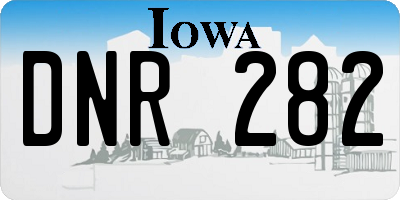 IA license plate DNR282