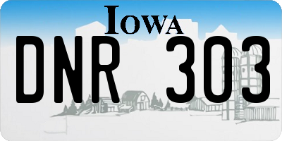 IA license plate DNR303