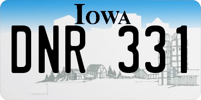 IA license plate DNR331