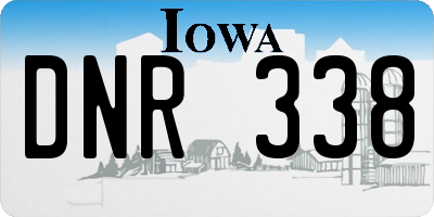 IA license plate DNR338