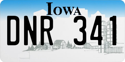 IA license plate DNR341