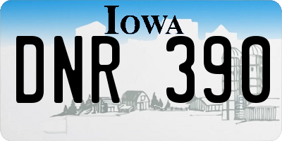 IA license plate DNR390
