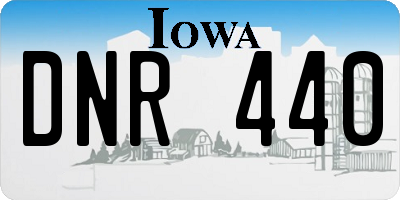 IA license plate DNR440