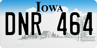 IA license plate DNR464