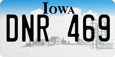 IA license plate DNR469