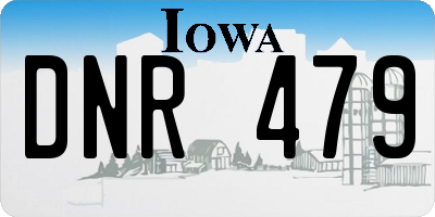 IA license plate DNR479