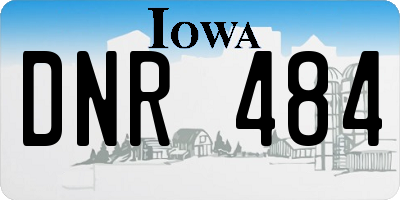 IA license plate DNR484