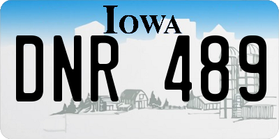 IA license plate DNR489
