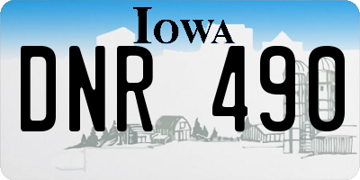 IA license plate DNR490
