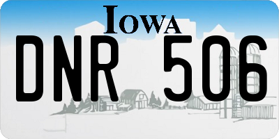 IA license plate DNR506