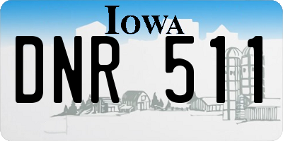 IA license plate DNR511