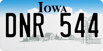 IA license plate DNR544
