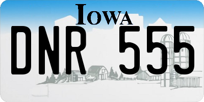 IA license plate DNR555