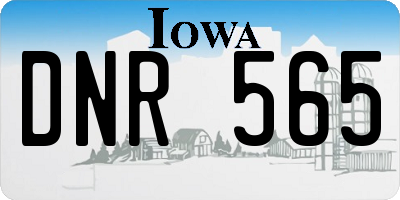IA license plate DNR565
