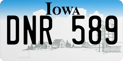 IA license plate DNR589